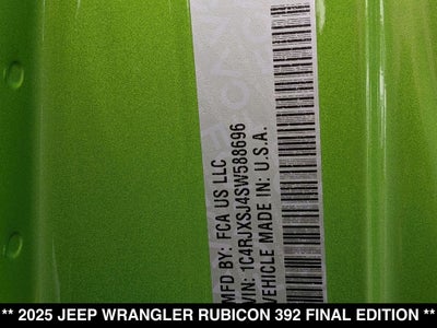 2025 Jeep Wrangler Rubicon 392