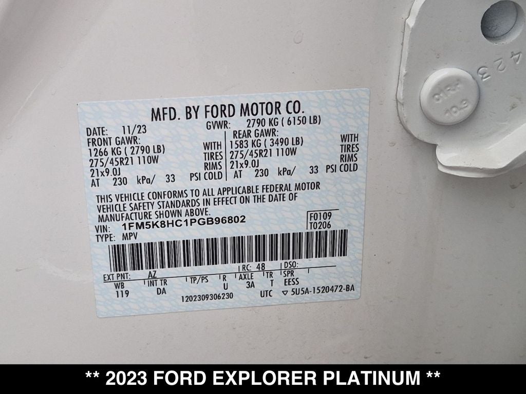 2023 Ford Explorer Platinum