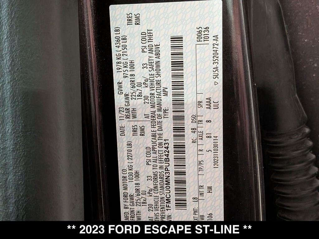 2023 Ford Escape ST-Line