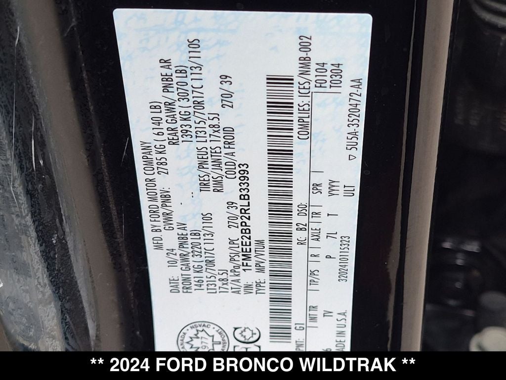2024 Ford Bronco Wildtrak