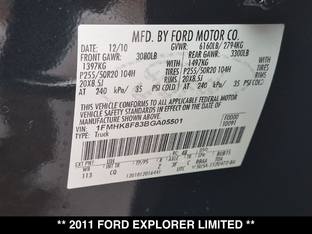 2011 Ford Explorer Limited