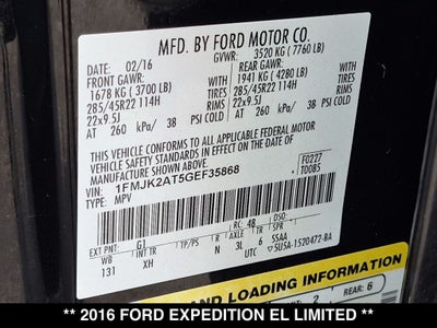 2016 Ford Expedition EL Limited