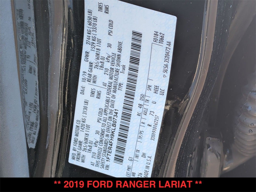 2019 Ford Ranger Lariat