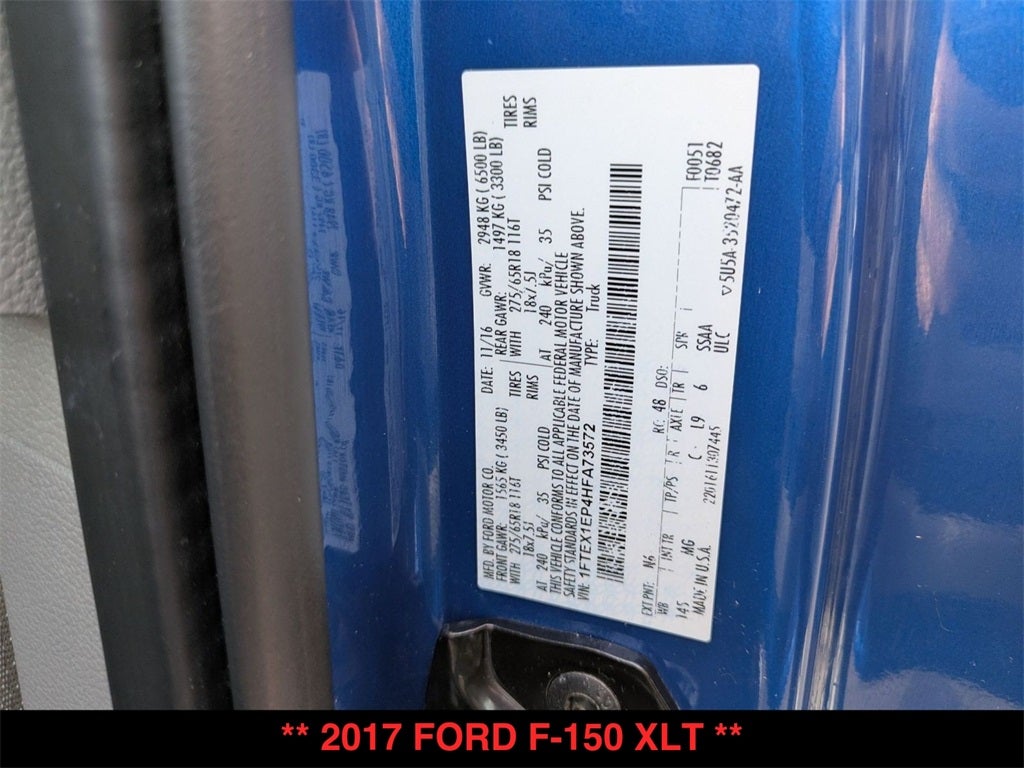 2017 Ford F-150 XLT