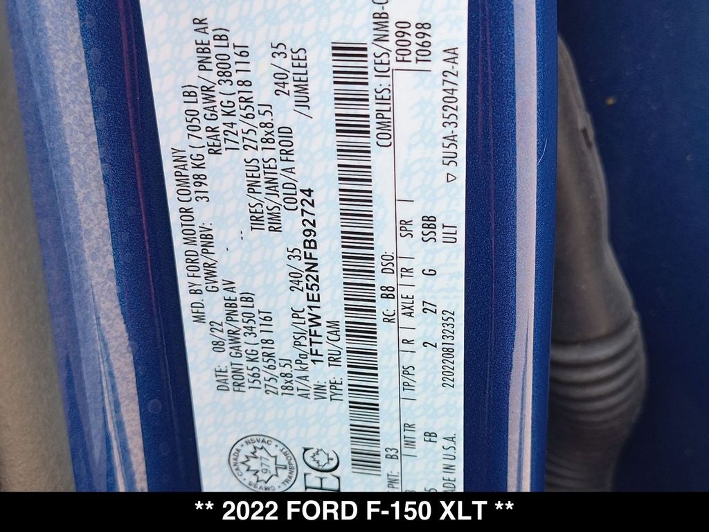 2022 Ford F-150 XLT