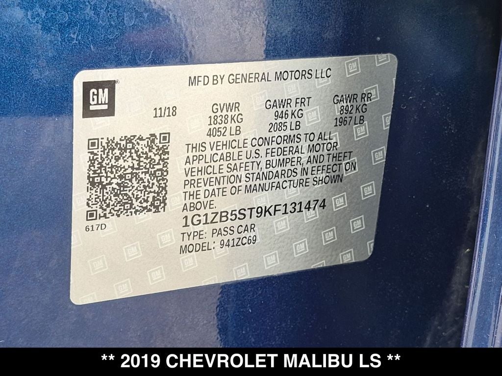 2019 Chevrolet Malibu LS 1LS
