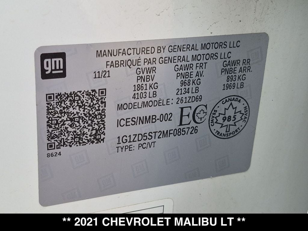 2021 Chevrolet Malibu LT