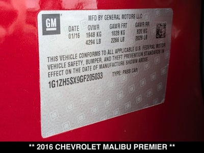 2016 Chevrolet Malibu Premier
