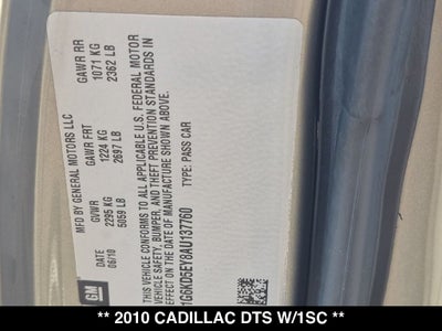 2010 Cadillac DTS Base