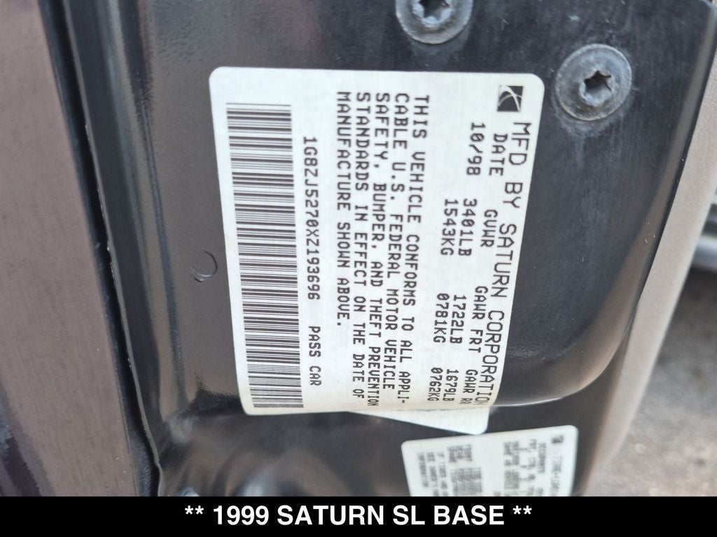1999 Saturn SL2 Base