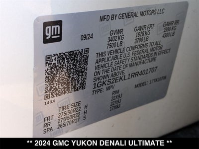 2024 GMC Yukon Denali Ultimate