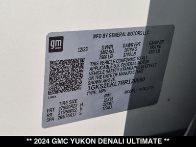 2024 GMC Yukon Denali Ultimate