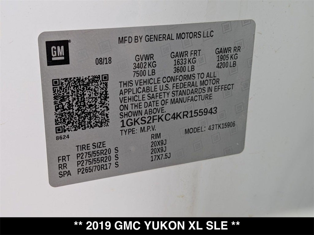 2019 GMC Yukon XL SLE