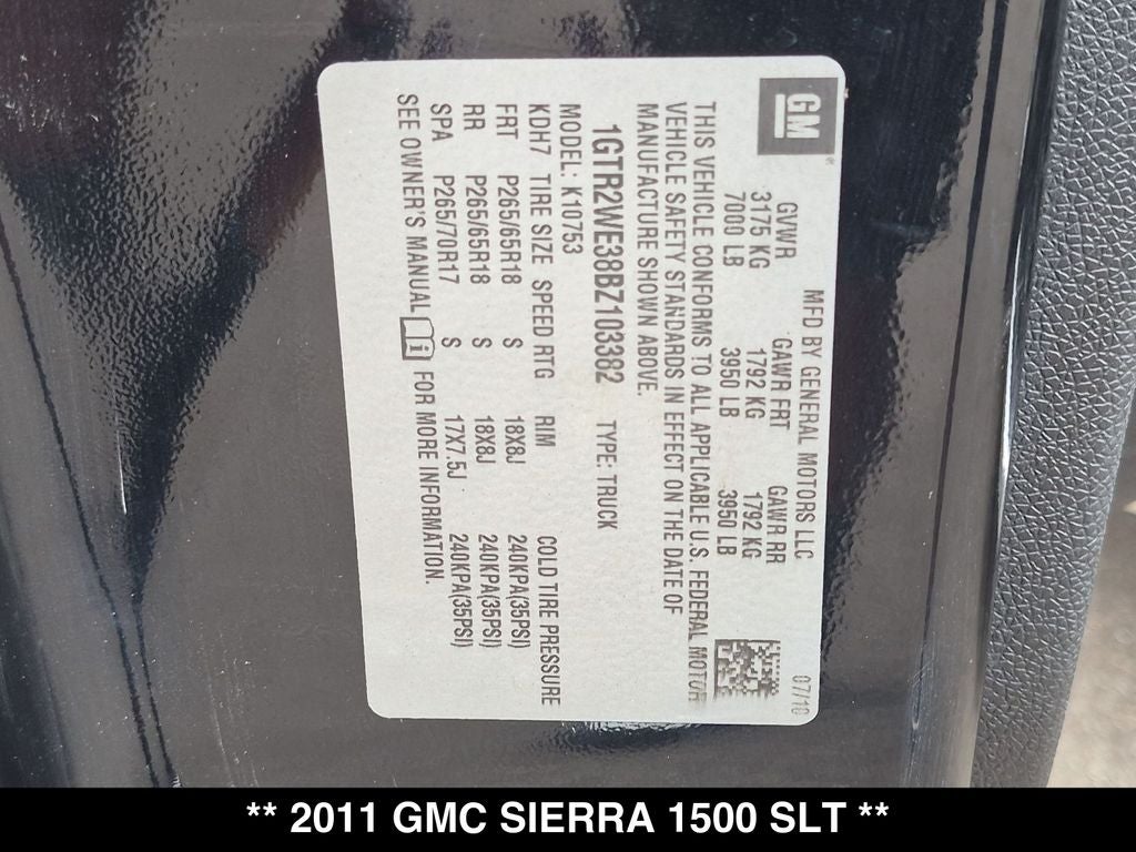 2011 GMC Sierra 1500 SLT