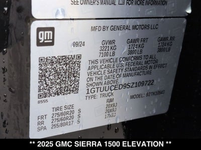 2025 GMC Sierra 1500 Elevation