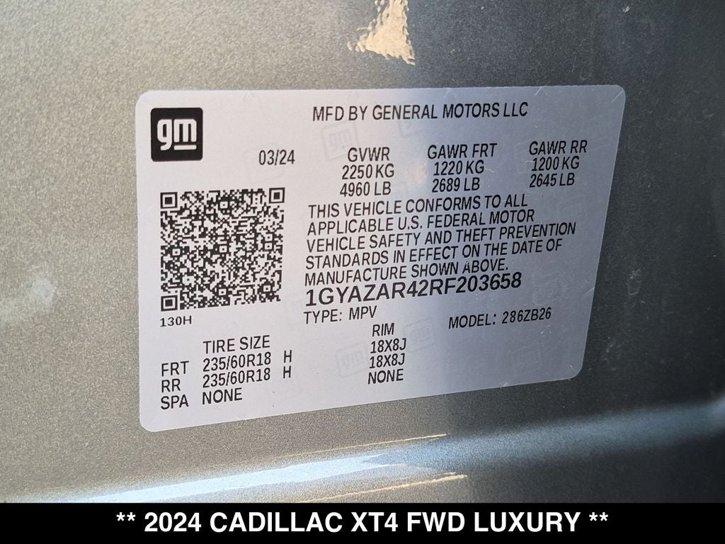 2024 Cadillac XT4 Luxury