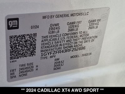 2024 Cadillac XT4 Sport
