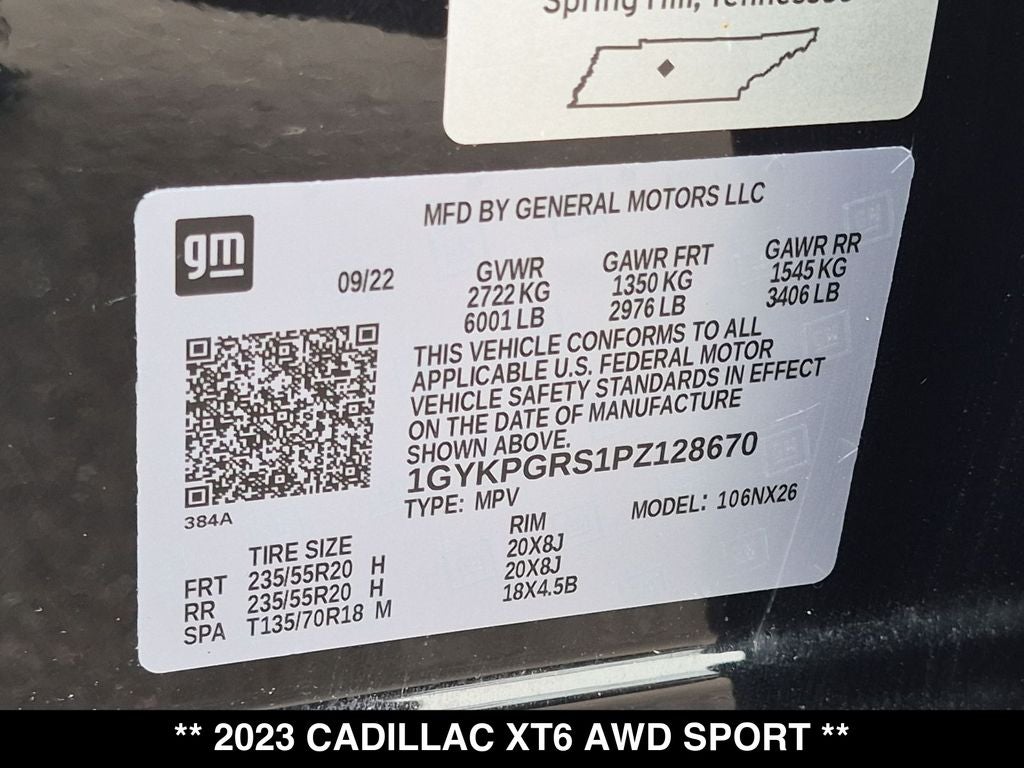 2023 Cadillac XT6 Sport