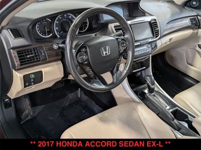 2017 Honda Accord EX-L w/Navigation and Honda Sensing