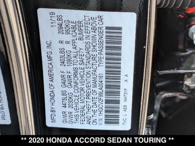 2020 Honda Accord Touring 2.0T