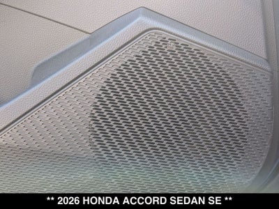 2026 Honda Accord SE