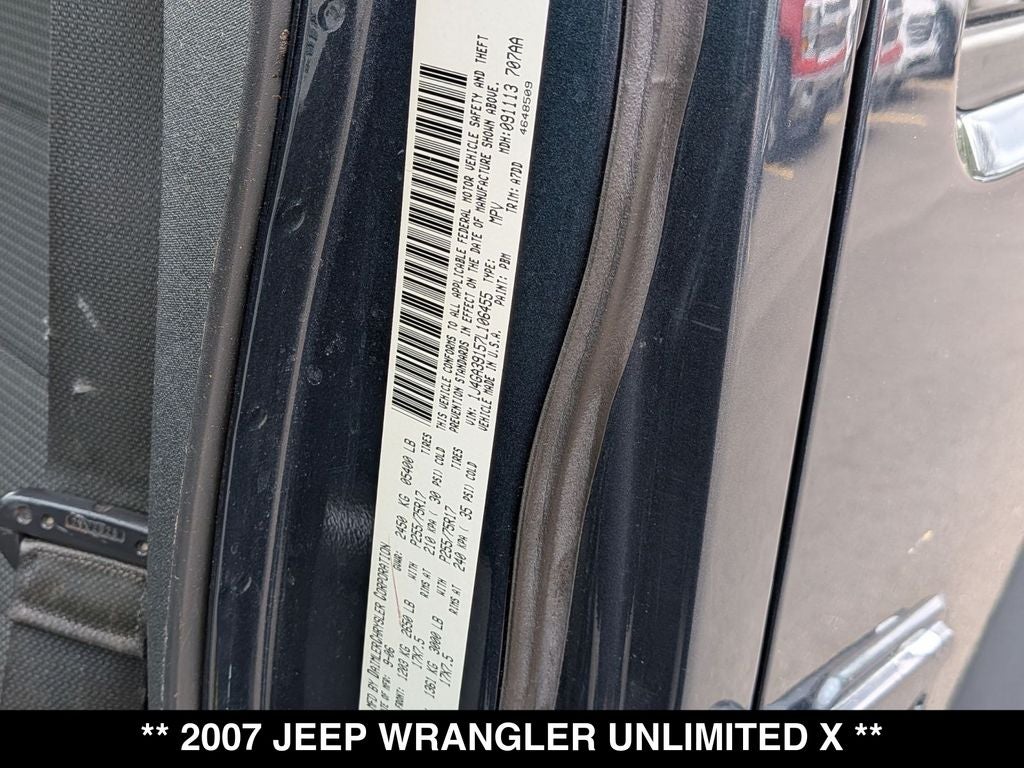 2007 Jeep Wrangler Unlimited X