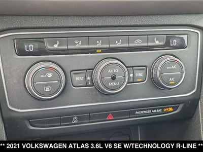 2021 Volkswagen Atlas 3.6L V6 SE w/Technology R-Line