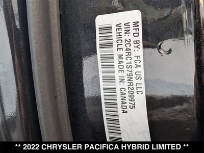 2022 Chrysler Pacifica Hybrid Limited