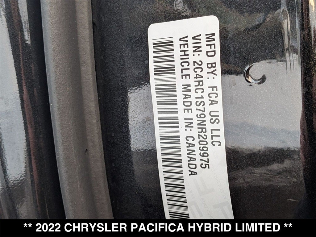 2022 Chrysler Pacifica Hybrid Limited