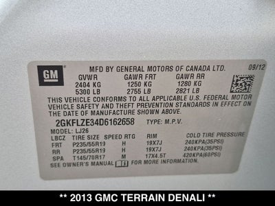 2013 GMC Terrain Denali