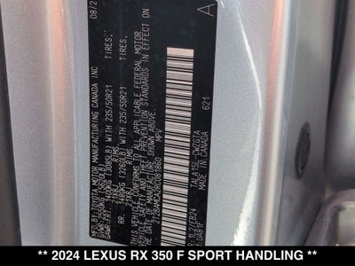 2024 Lexus RX 350 F Sport Handling