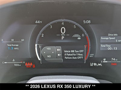2026 Lexus RX 350 Luxury