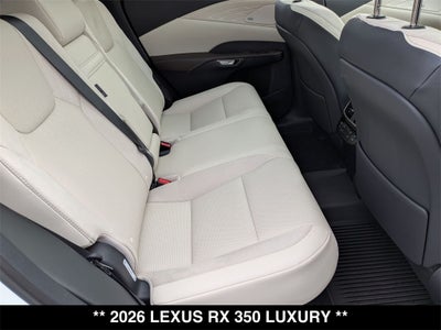 2026 Lexus RX 350 Luxury
