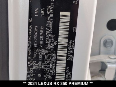 2024 Lexus RX 350 Premium
