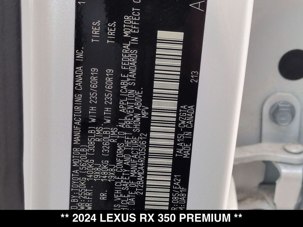 2024 Lexus RX 350 Premium