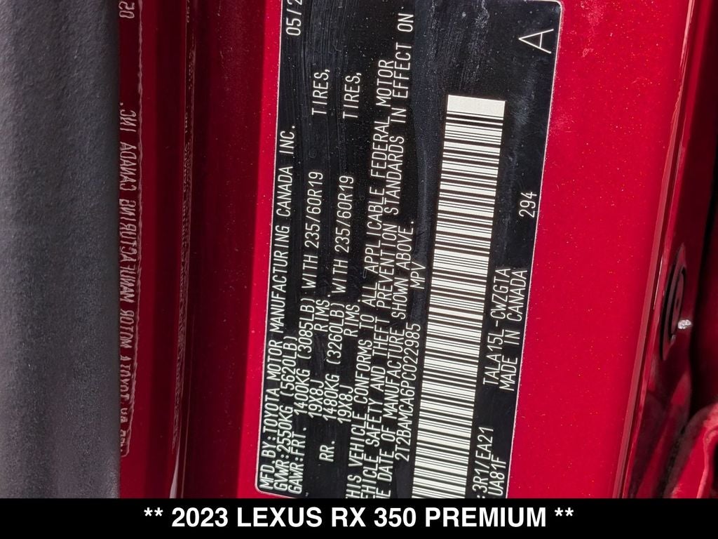 2023 Lexus RX 350 Premium