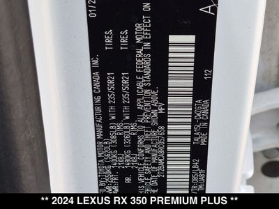 2024 Lexus RX 350 Premium Plus