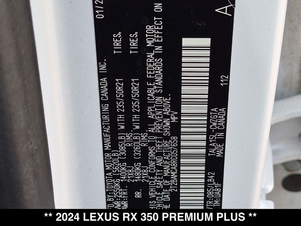 2024 Lexus RX 350 Premium Plus
