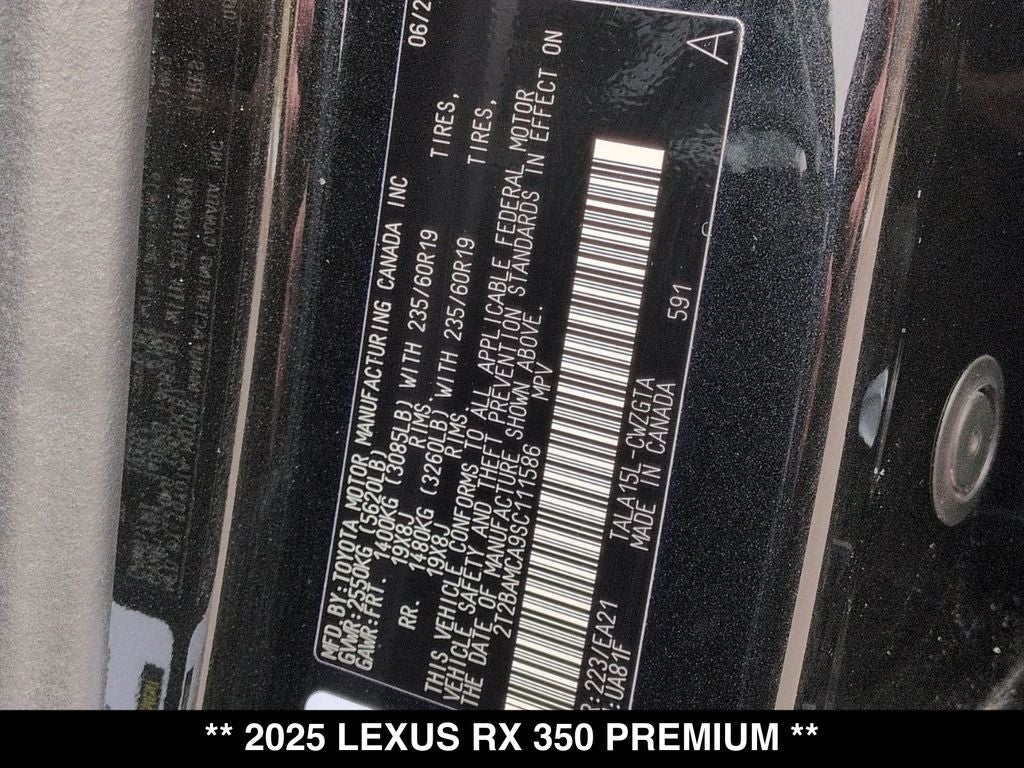 2025 Lexus RX 350 Premium