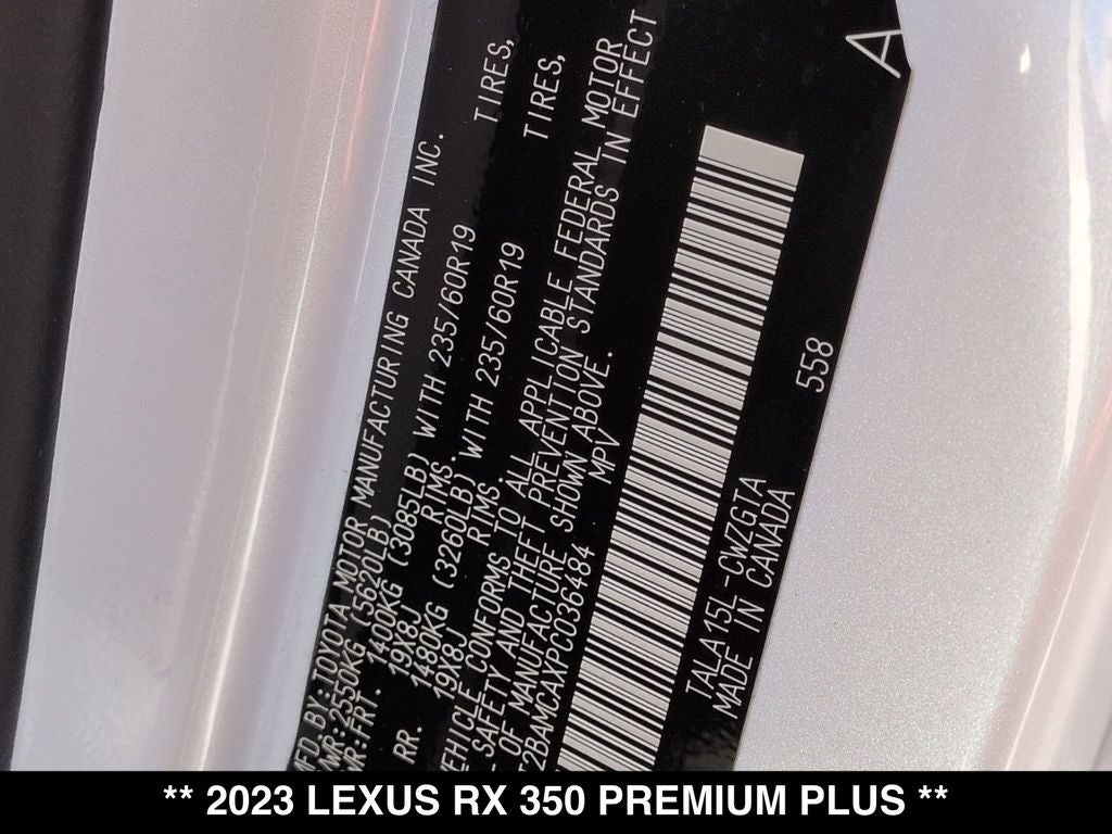 2023 Lexus RX 350 Premium Plus