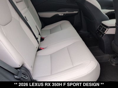 2026 Lexus RX 350h