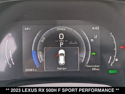 2023 Lexus RX 500h F SPORT Performance