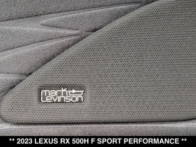 2023 Lexus RX 500h F SPORT Performance