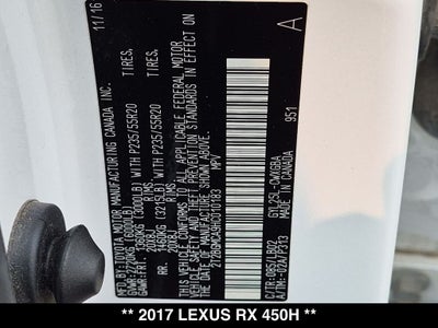 2017 Lexus RX 450h