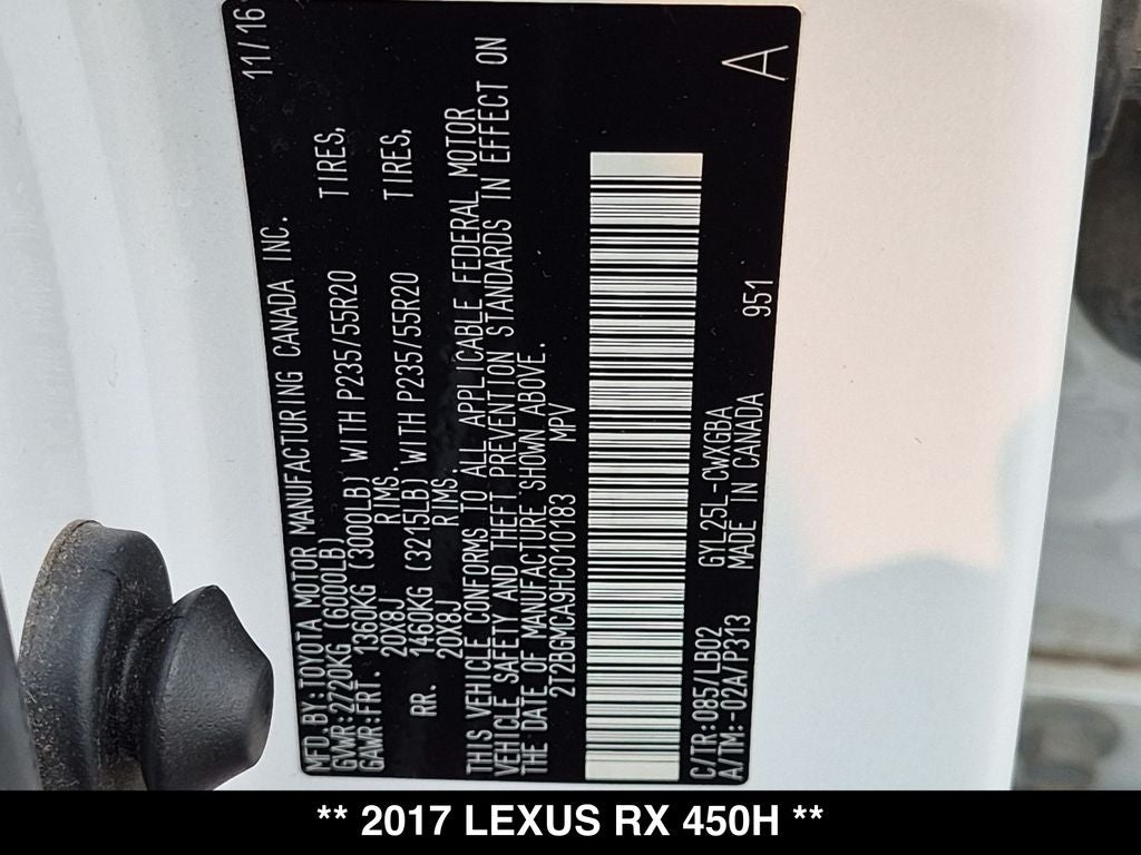 2017 Lexus RX 450h