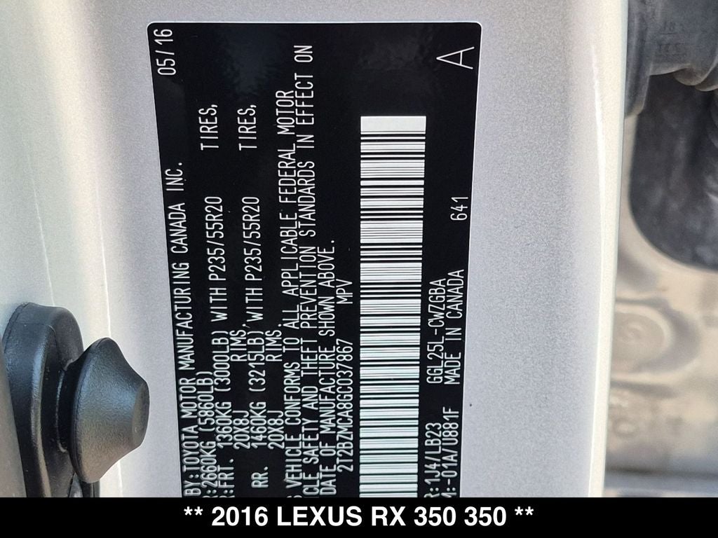 2016 Lexus RX 350