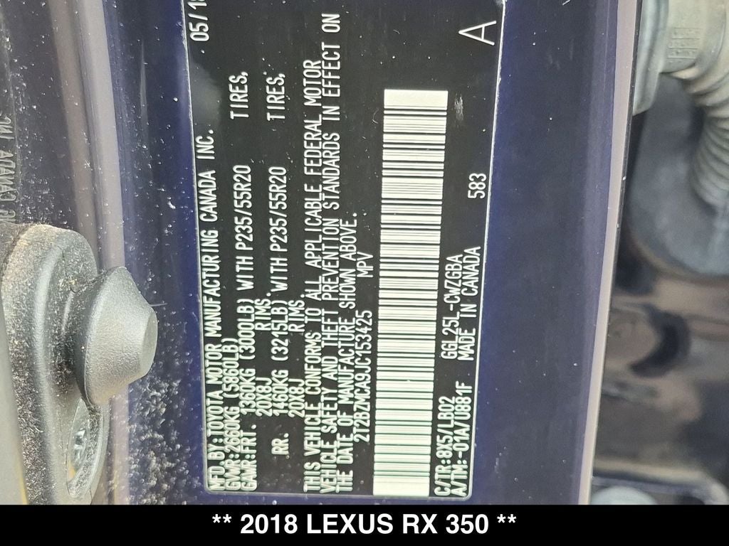 2018 Lexus RX 350