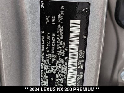 2024 Lexus NX 250 Premium