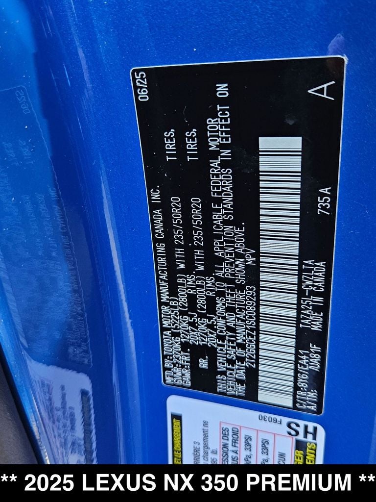 2025 Lexus NX 350 Premium