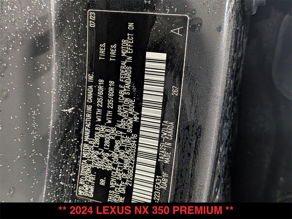 2024 Lexus NX 350 Premium
